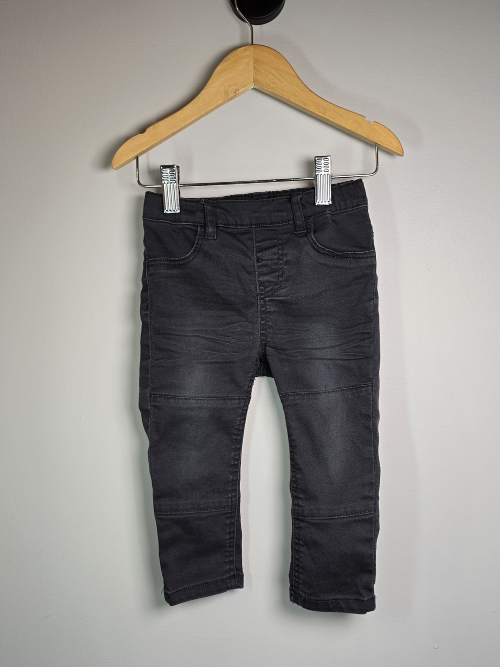 H&M Kids Stretch Jeggings Pull On Gray Jeans